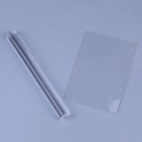 Acrylic Clay Pressing Board and Rolling Pin Set for DIY Clay Modeling