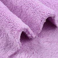 Thickened Double-Sided Coral Fleece Fabric for Pajamas, Bathrobes, Hair Towels, and Car Cleaning