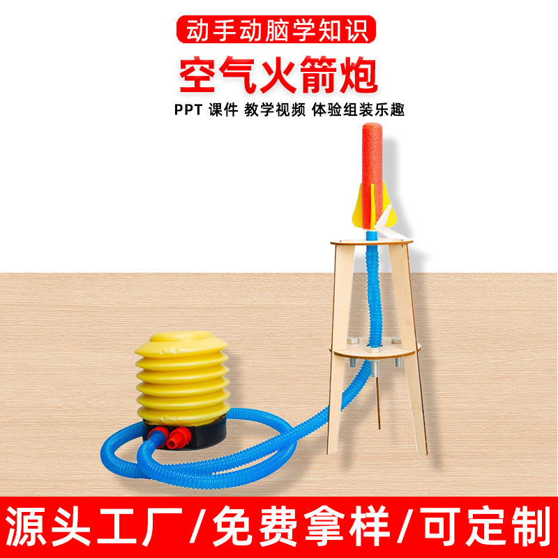 DIY Air Rocket Launcher Science Experiment Kit for Kids