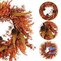 Autumn Berry Eucalyptus Wreath for Halloween & Fall Decor
