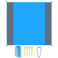 Outdoor Waterproof Foldable Beach Picnic Mat with Stakes