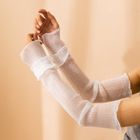 UV Protection Arm Sleeves for Women - Loose Fit Sun Protection for Cycling and Outdoor Activities