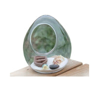Creative Micro Landscape Glass Bottle Ornament, Goose Egg Shaped Decorative Vase