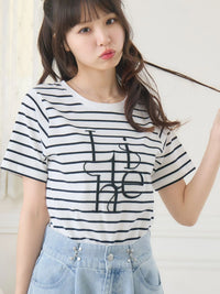 Women's Embroidered Cotton Short Sleeve T-Shirt