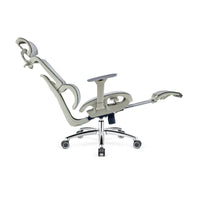 Ergonomic Office Chair with Reclining Backrest and Lumbar Support for Dormitory and Computer Desk