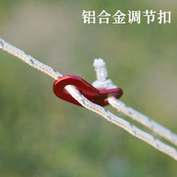 Reflective Guy Ropes with Adjusters for Tents & Tarps - 4mm Luminous Camping Cord