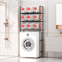 Washing Machine Storage Rack for Balcony Bathroom Kitchen, Top/Front Load Washer Organizer Shelf
