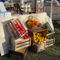 Wooden Storage Crates Decorative Display Boxes for Weddings & Retail