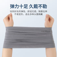 Unisex Outdoor Cycling Cooling Ice Silk Headband Neck Gaiter UV Protection Breathable Multi-functional Face Mask
