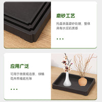 Rectangular Plant Tray, Deep Pot Saucer for Roses, Peonies, Bonsai Pot Base, Simple Flower Pot Tray