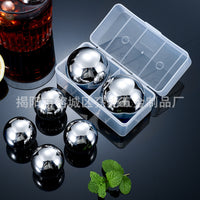 304 Stainless Steel Reusable Ice Balls for Whiskey, Wine, Beer, and Other Beverages