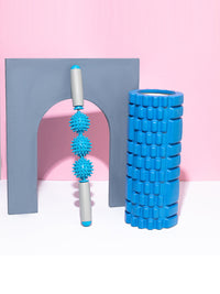 EVA Foam Roller & Massage Stick Set for Muscle Relaxation and Yoga Fitness