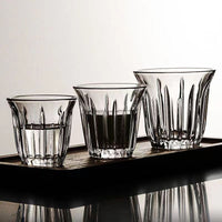 Tempered Glass Coffee Latte Cup for Espresso and Flat White, Heat-Resistant Mini Bomber Style