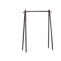 Wall-Mounted Garment Rack with Storage Shelf and Hanging Rod for Entryway Bedroom