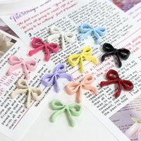 Enamel Alloy Bowknot Charms for DIY Jewelry Making