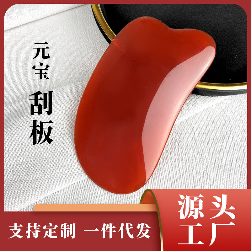 Full Body Gua Sha Scraping Massage Tool for Neck, Back, Abdomen, Face - Meridian Therapy Board