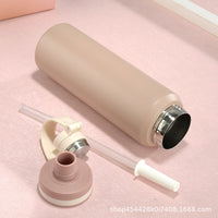 304 Stainless Steel Insulated Water Bottle Large Capacity Sport Kettle Portable Car Straw Cup