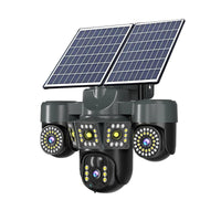 Solar-Powered 360° Outdoor Security Camera with 4G, Dual Lens, Human Tracking & Night Vision
