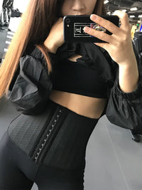 25 Steel Boned Breathable Latex Waist Trainer for Workout & Postpartum Recovery