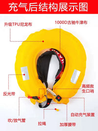 Automatic Inflatable Life Vest Belt for Adults, High Buoyancy Portable Fishing and Boating Emergency Life Preserver