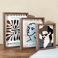 Double-Sided Transparent Glass Photo Frame for Displaying Pictures, Specimens, and Artwork
