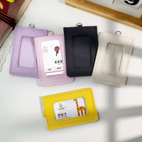 Korean Style Canvas ID Card Holder Wallet for Students and Professionals