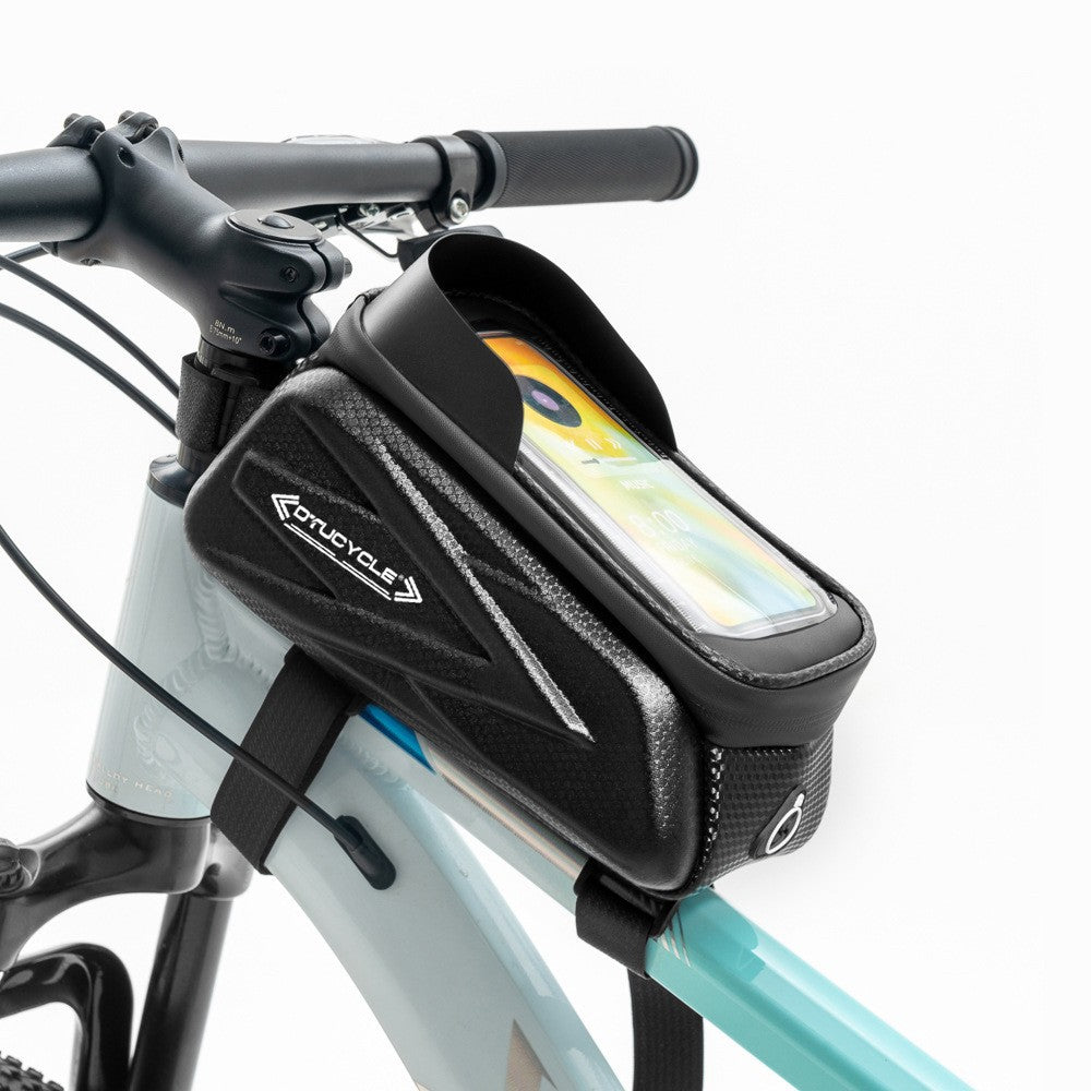 Waterproof Bicycle Top Tube Bag Mountain Bike Front Frame Phone Pouch Cycling Gear