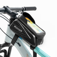 Waterproof Bicycle Top Tube Bag Mountain Bike Front Frame Phone Pouch Cycling Gear