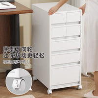 Desktop Drawer Storage Cabinet with Wheels, Multi-layer Office File Organizer, Under-Desk Storage Rack