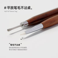 Dual-Ended Nail Art Carving & Mixing Silicone Pen for Gel, Embossing, Painting, and Mirror Powder Application