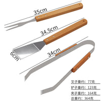 Zibo BBQ Camping Stainless Steel Grilling Tool Set - Portable Outdoor Barbecue Utensil Kit