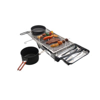 Portable Folding Stainless Steel Charcoal BBQ Grill for Home & Outdoor Camping
