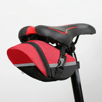 Bicycle Saddle Bag, Waterproof Under Seat Pack with Reflective Strip, Mountain Bike Tail Pouch for Tools and Storage