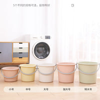 Thickened Plastic Portable Bucket Multi-functional Storage Washing Basin for Home Dormitory
