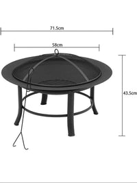 Household Smokeless Fire Pit for Tea Ceremony, Charcoal Grill, Wood Burning Heater, New BBQ Rack