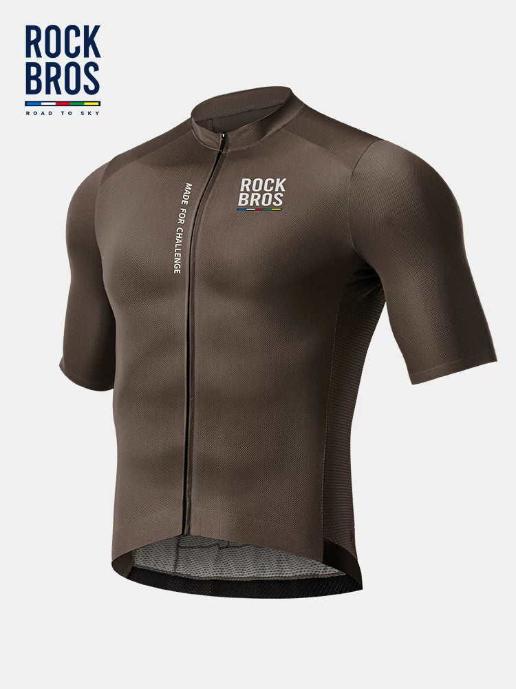 ROCKBROS Sky Road Series Men's Cycling Jersey Short Sleeve Mountain Road Bike Top
