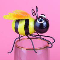 3D Iron Bee Garden Decor Sculpture for Home & Outdoor