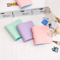 A8 Mini 3-Hole Loose-Leaf Notebook Cover Portable Pocket Planner Shell