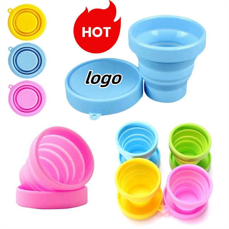 Collapsible Silicone Travel Cup for Outdoor Activities, Portable and Retractable