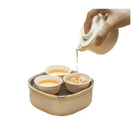 Portable Travel Tea Set for Outdoor Camping and Quick Tea Breaks