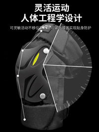 Motorcycle Knee and Elbow Pads, Windproof Protective Gear for Riding, CE Certified, Unisex