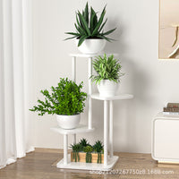 Multi-Tier Wrought Iron Plant Stand for Indoor & Balcony Use