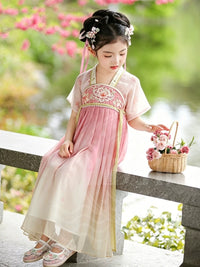 Girls' Hanfu Dress Chinese Style Ancient Costume Princess Dress