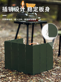 Portable Folding Camping Stove Windshield for Cassette Gas Stove