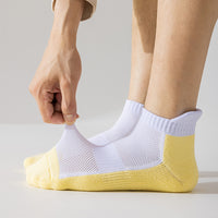 Unisex Cotton Anti-Slip Yoga Pilates Socks for Autumn/Winter - Sweat-Absorbent & Odor-Resistant