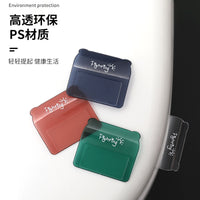 Toilet Lid Lifter Handle, Cartoon Transparent Plastic Toilet Seat Cover Lifter, Hygienic Toilet Lid Handle for Home Bathroom