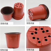 Two-Tone PE Soft Plastic Nursery Pots for Succulents and Seedlings
