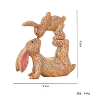 Cute Frog and Rabbit Garden Ornaments for Potted Plants and Micro Landscapes