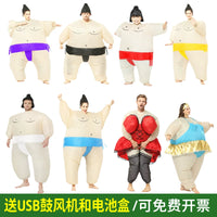 Inflatable Sumo Wrestler Costume for Adults and Kids - Halloween, Cosplay, and Party Wear