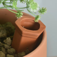 Terracotta Self-Watering Spikes for Potted Plants - Automatic Drip Irrigation System for Indoor/Outdoor Use